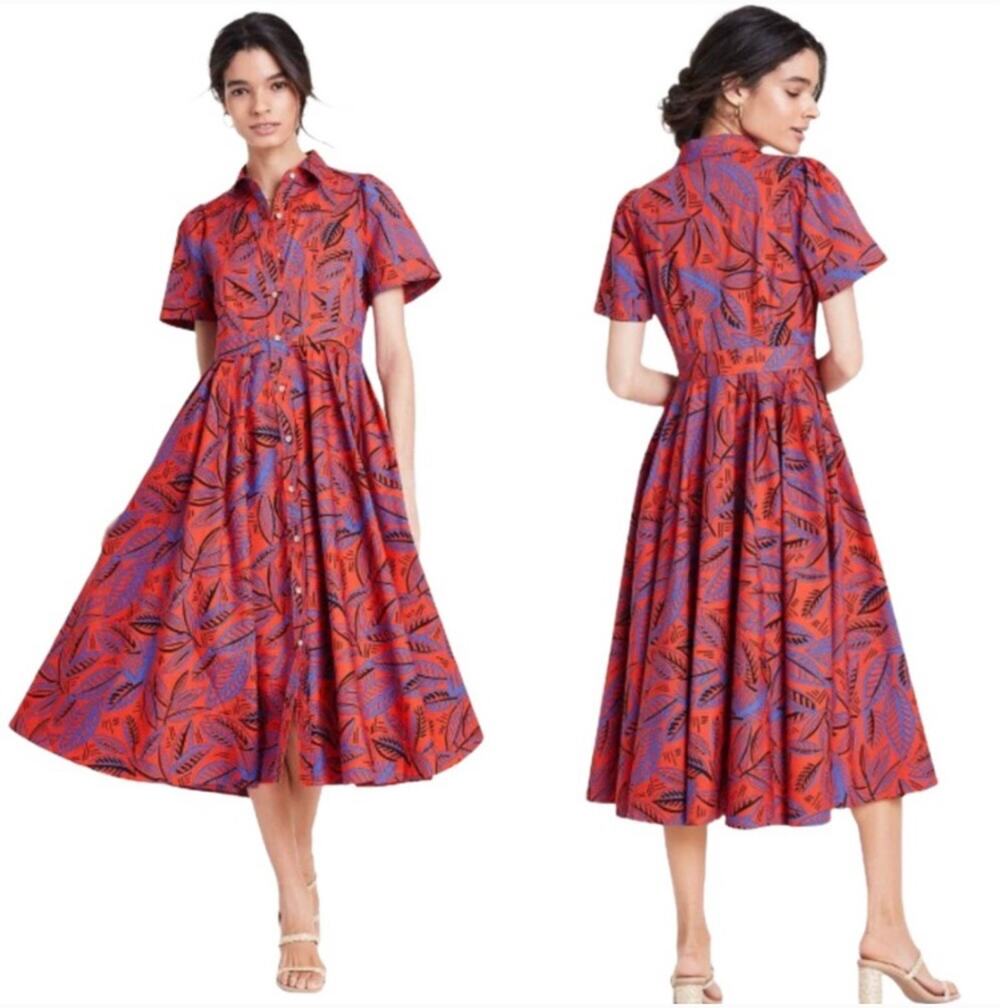 Alexis x Target Tropical short sleeve Shirtdress